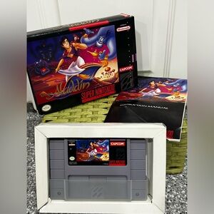 Disney's Aladdin - Super Nintendo (SNES) Complete In Box CIB - Capcom